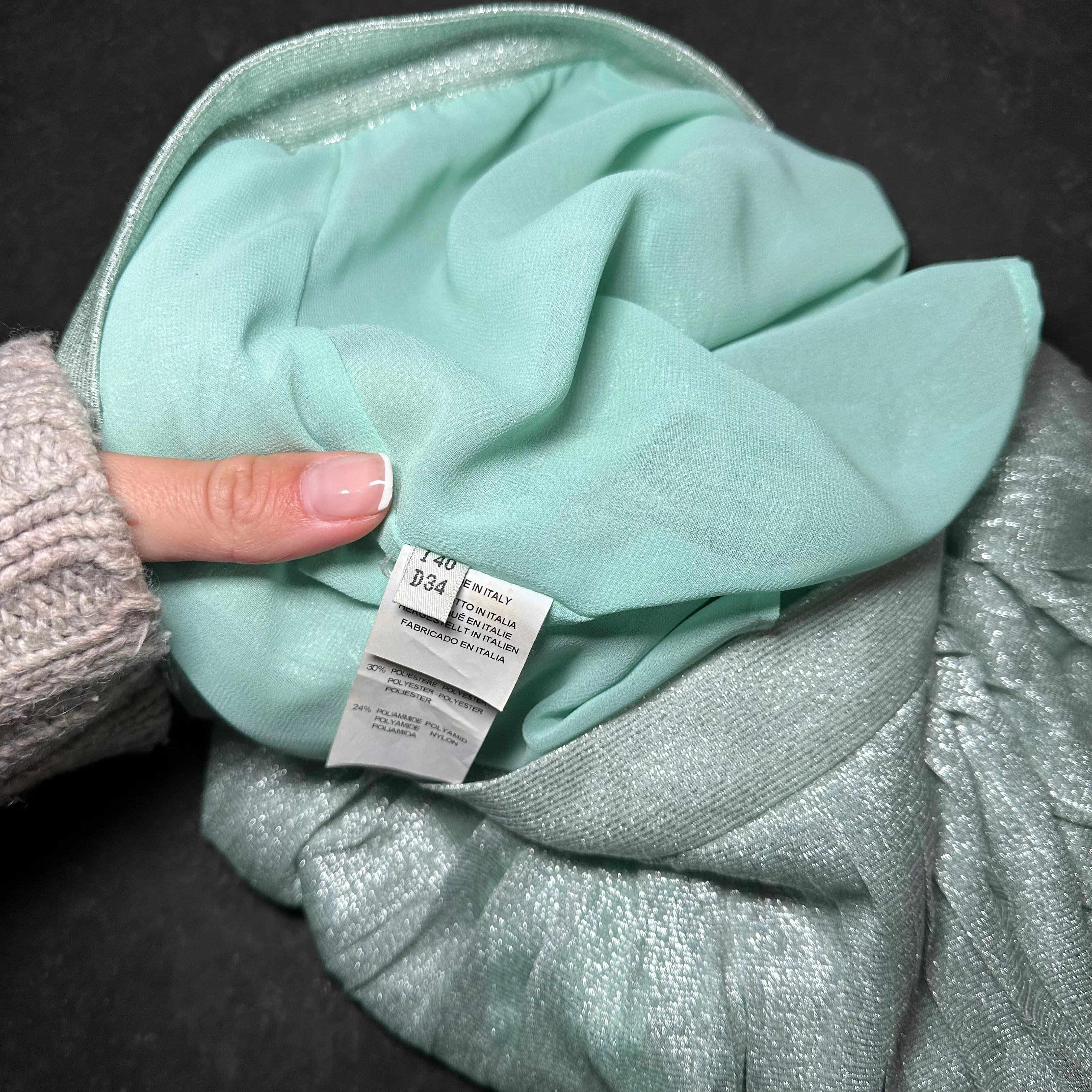 Blumarine Shimmer Pleated Shorts - Image 4