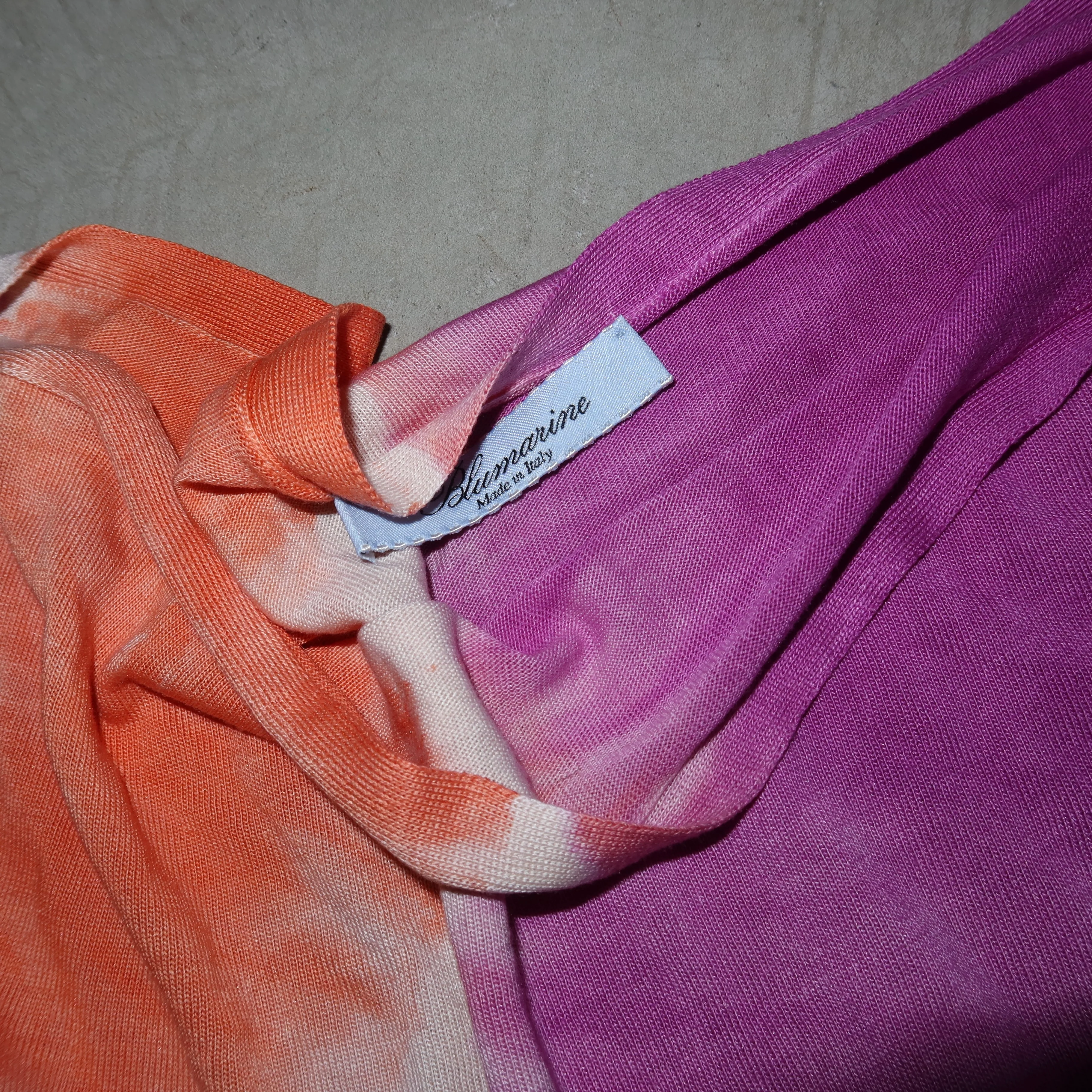 Blumarine SS2010 Purple Silk Tie Dye Dress - Image 4