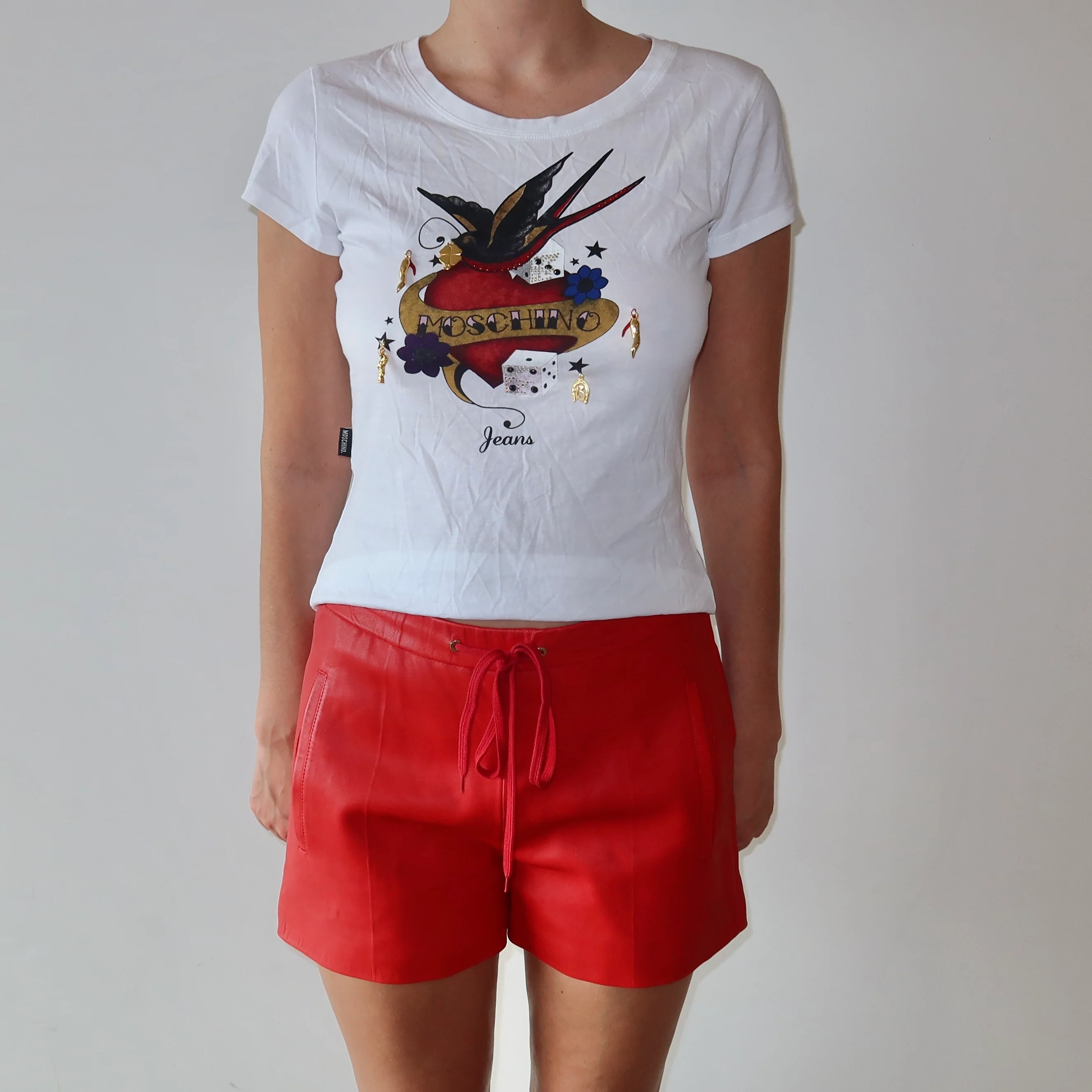 Chloé 2013 Red Leather Shorts (BNWT) - Image 3