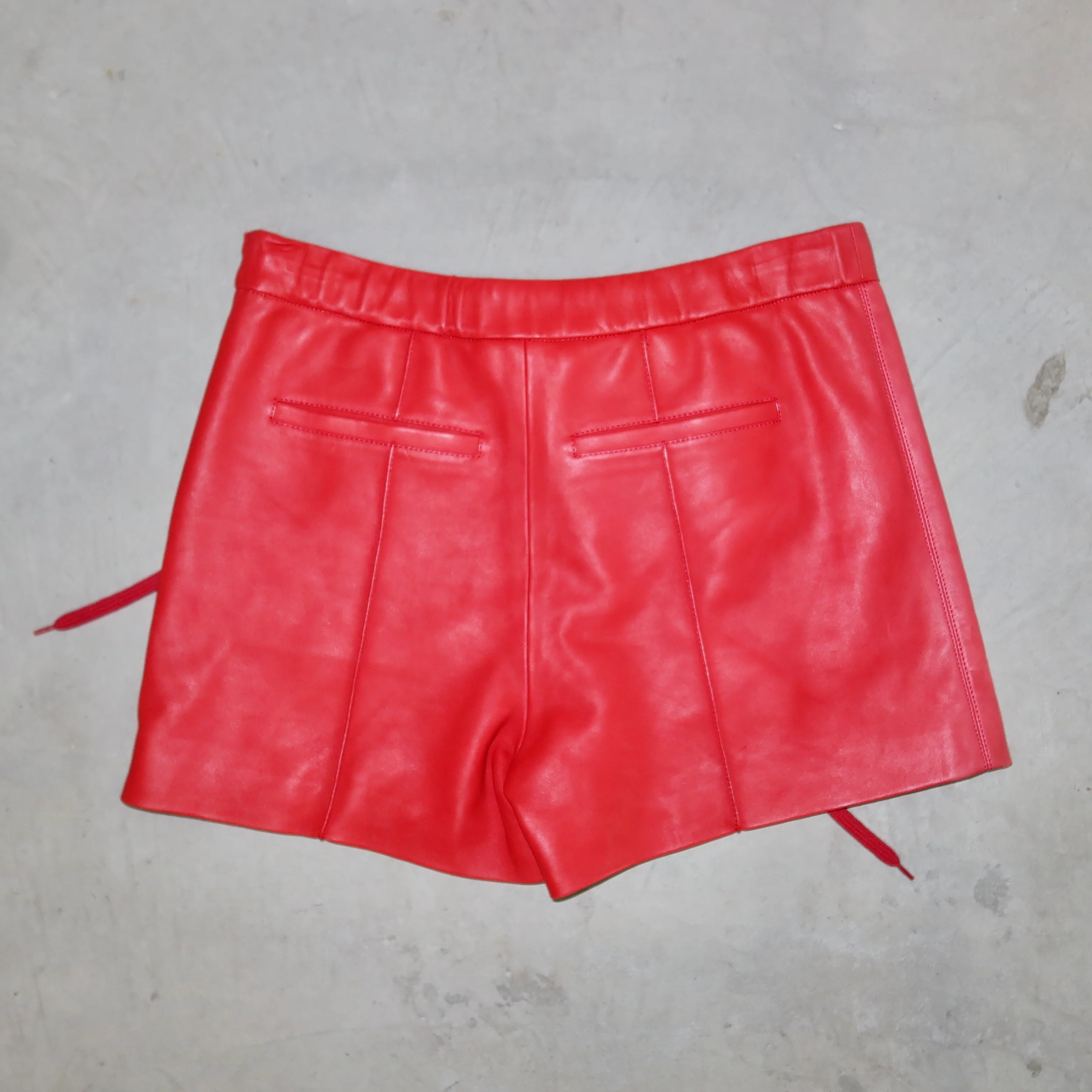 Chloé 2013 Red Leather Shorts (BNWT) - Image 7