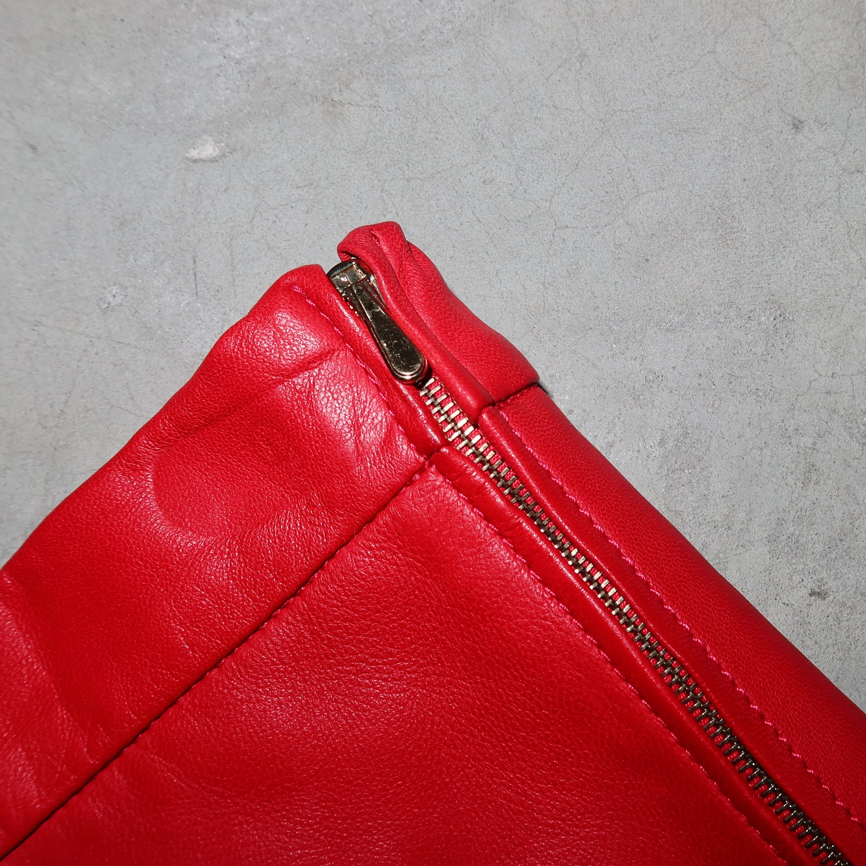 Chloé 2013 Red Leather Shorts (BNWT) - Image 8
