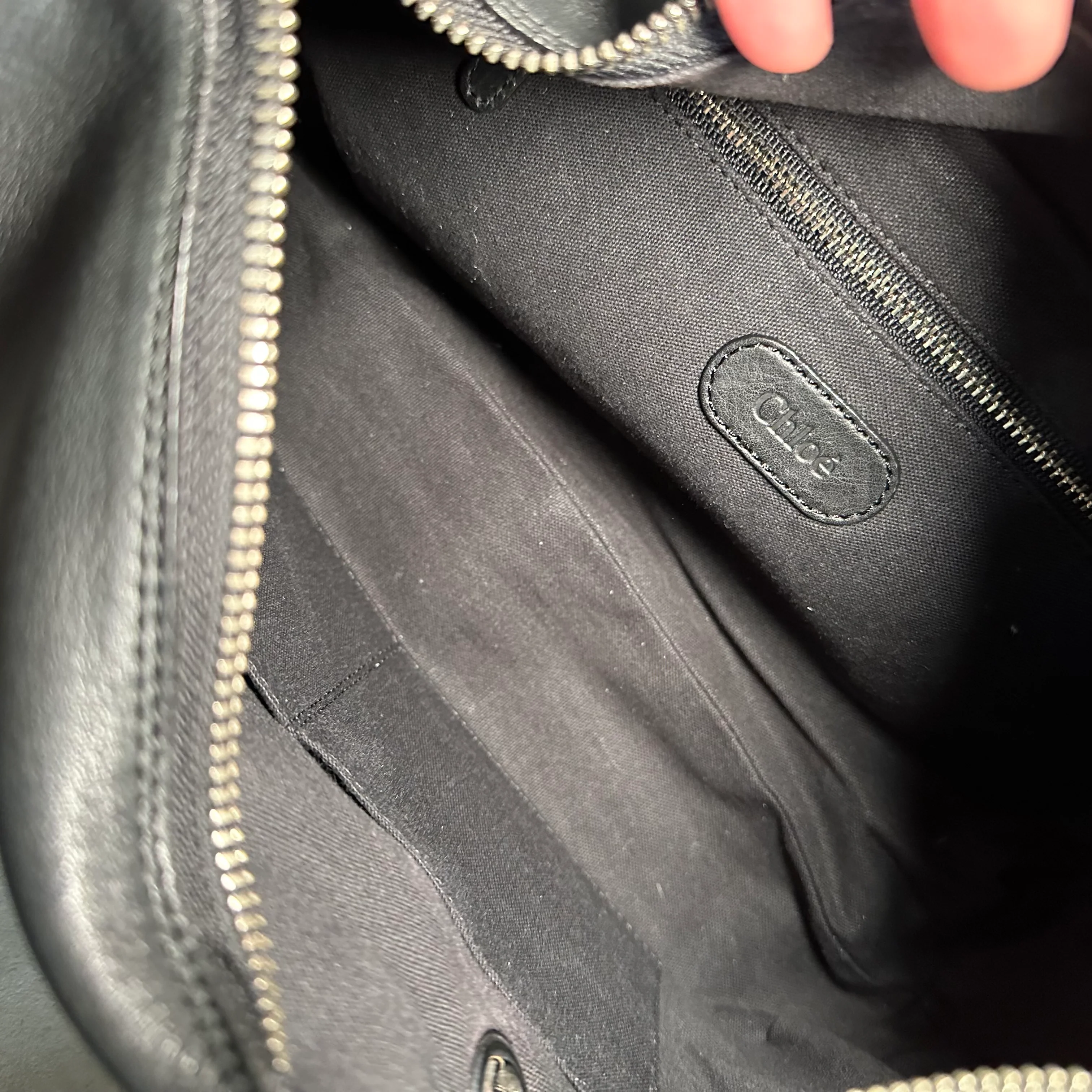 Chloe Black Leather Knots Bag - Image 6