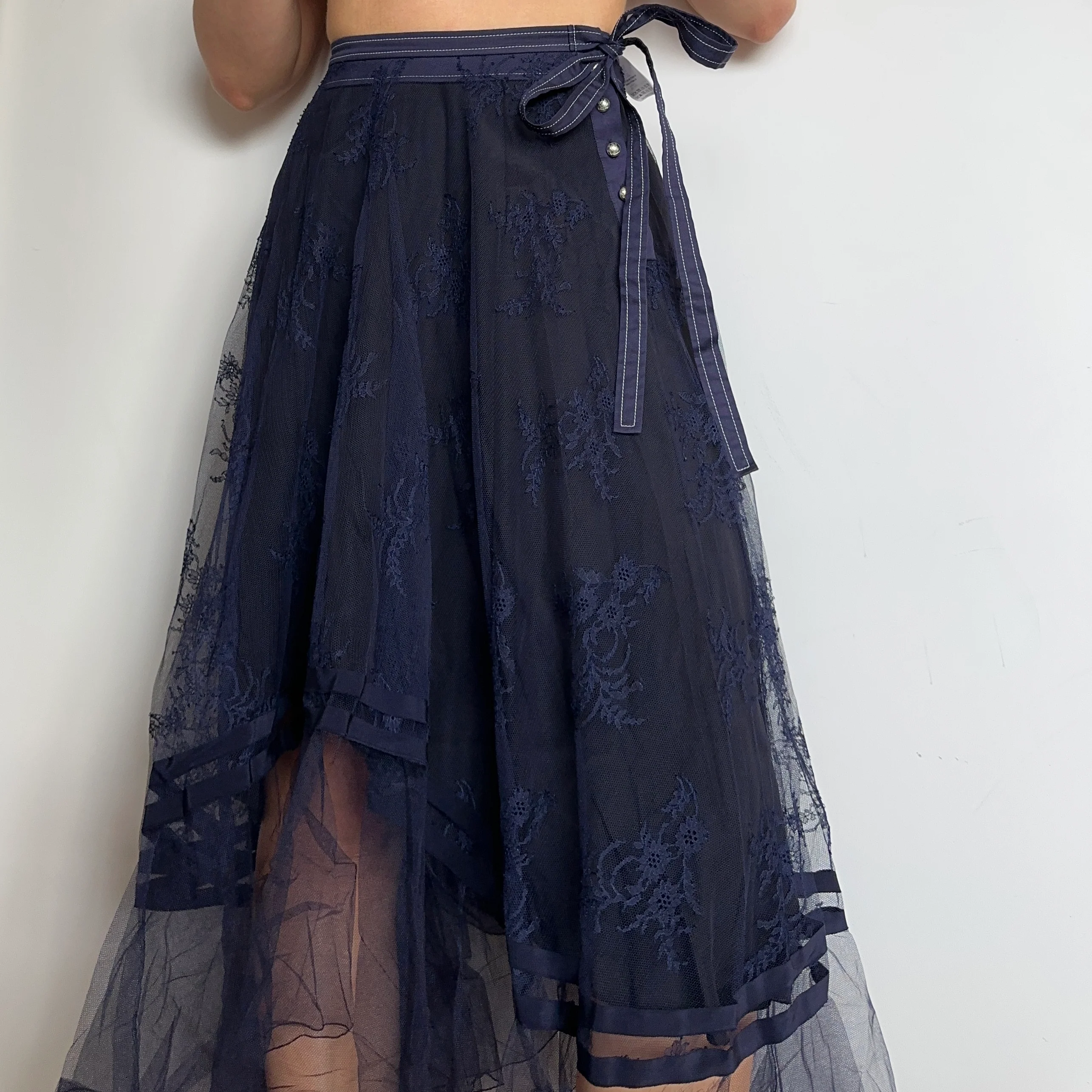 Chloé Resort 2020 Lace Overlay Skirt - Image 4