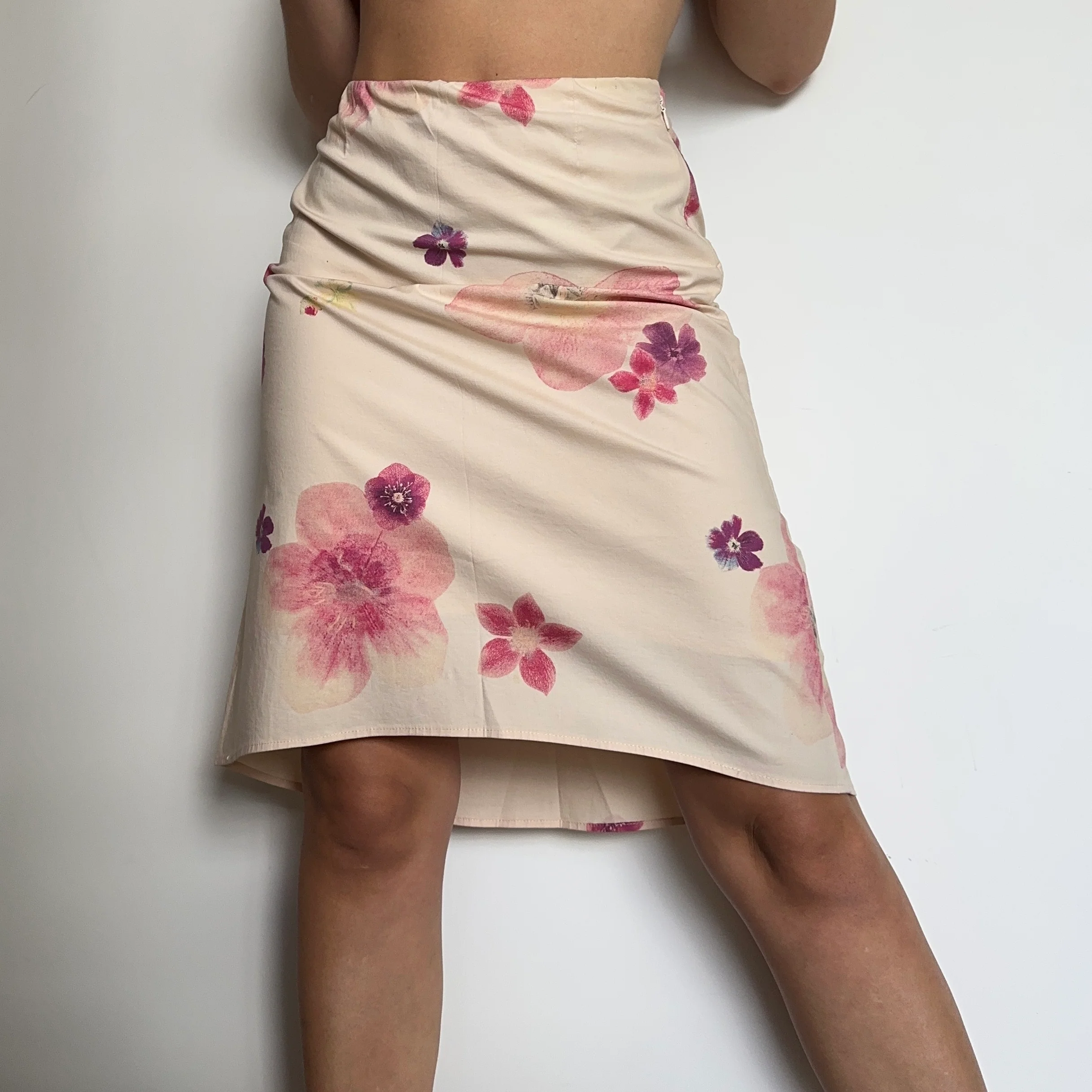 DKNY Flower Print Midi Skirt - Image 3