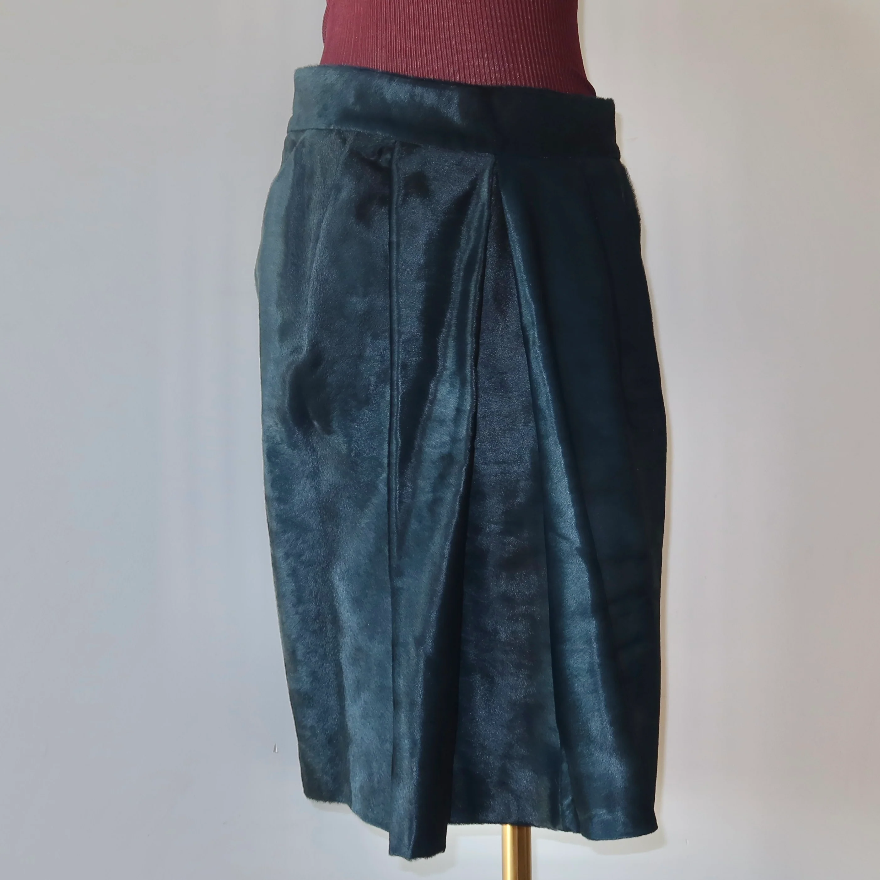 Marni Blue Cowhide Skirt - Image 3