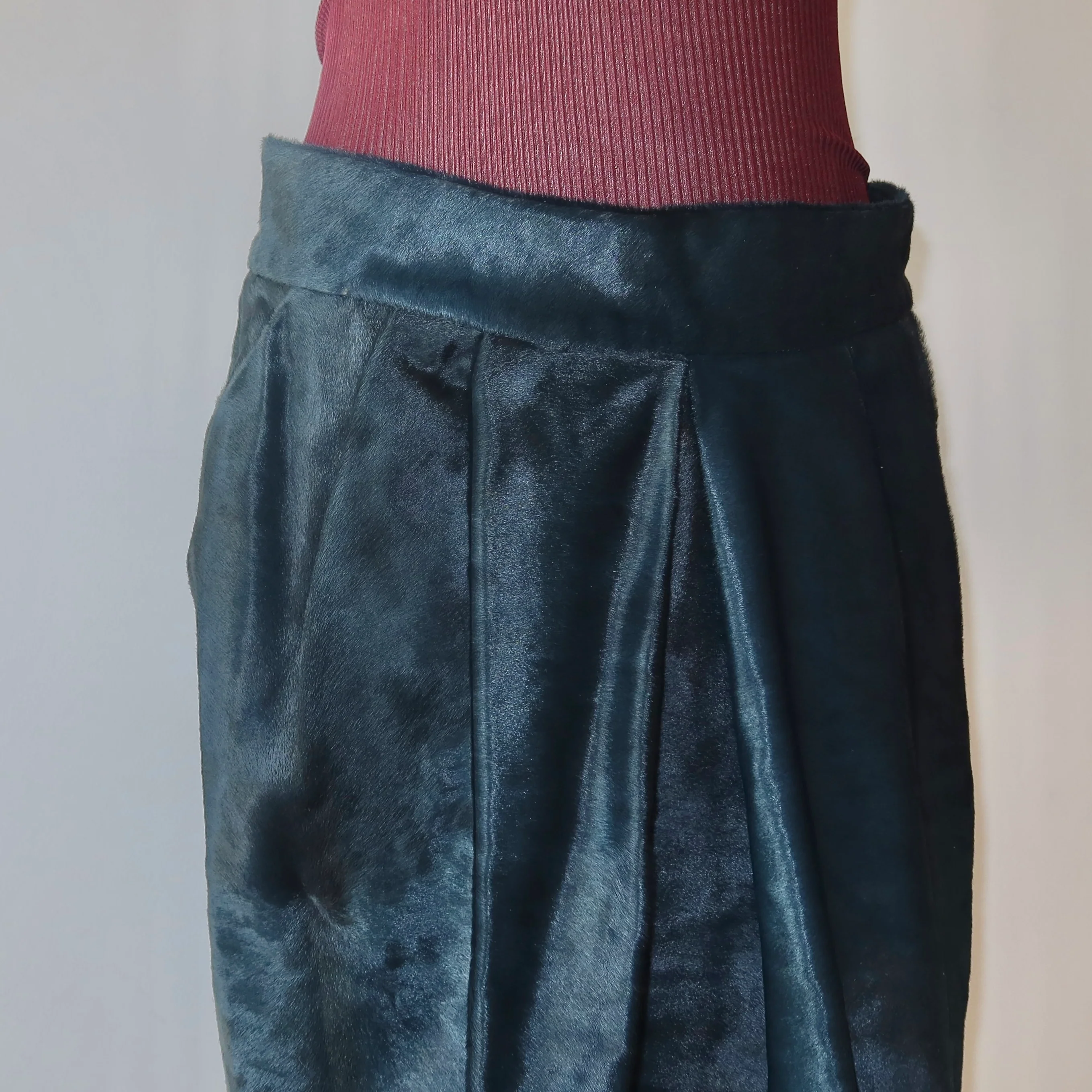 Marni Blue Cowhide Skirt - Image 4