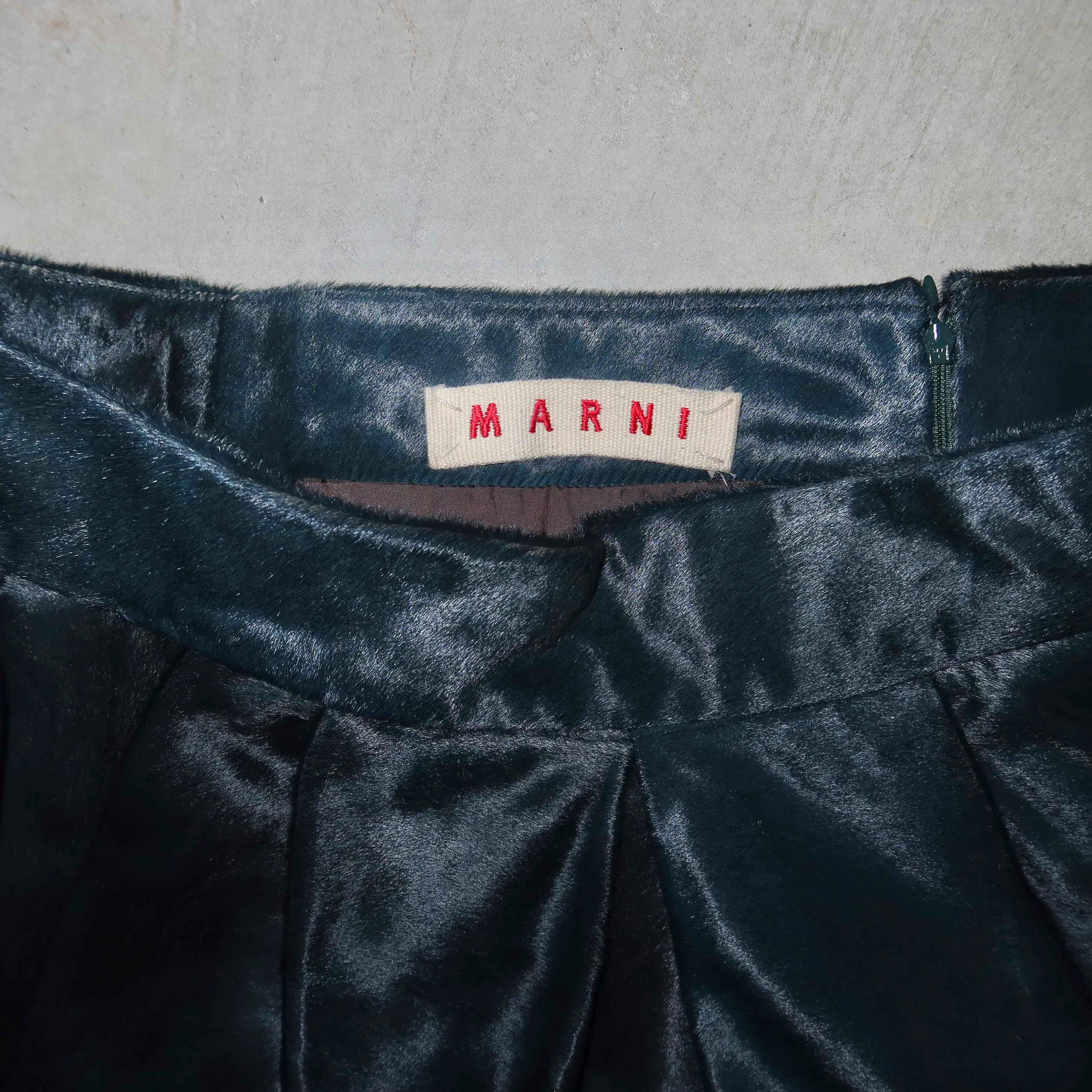 Marni Blue Cowhide Skirt - Image 7