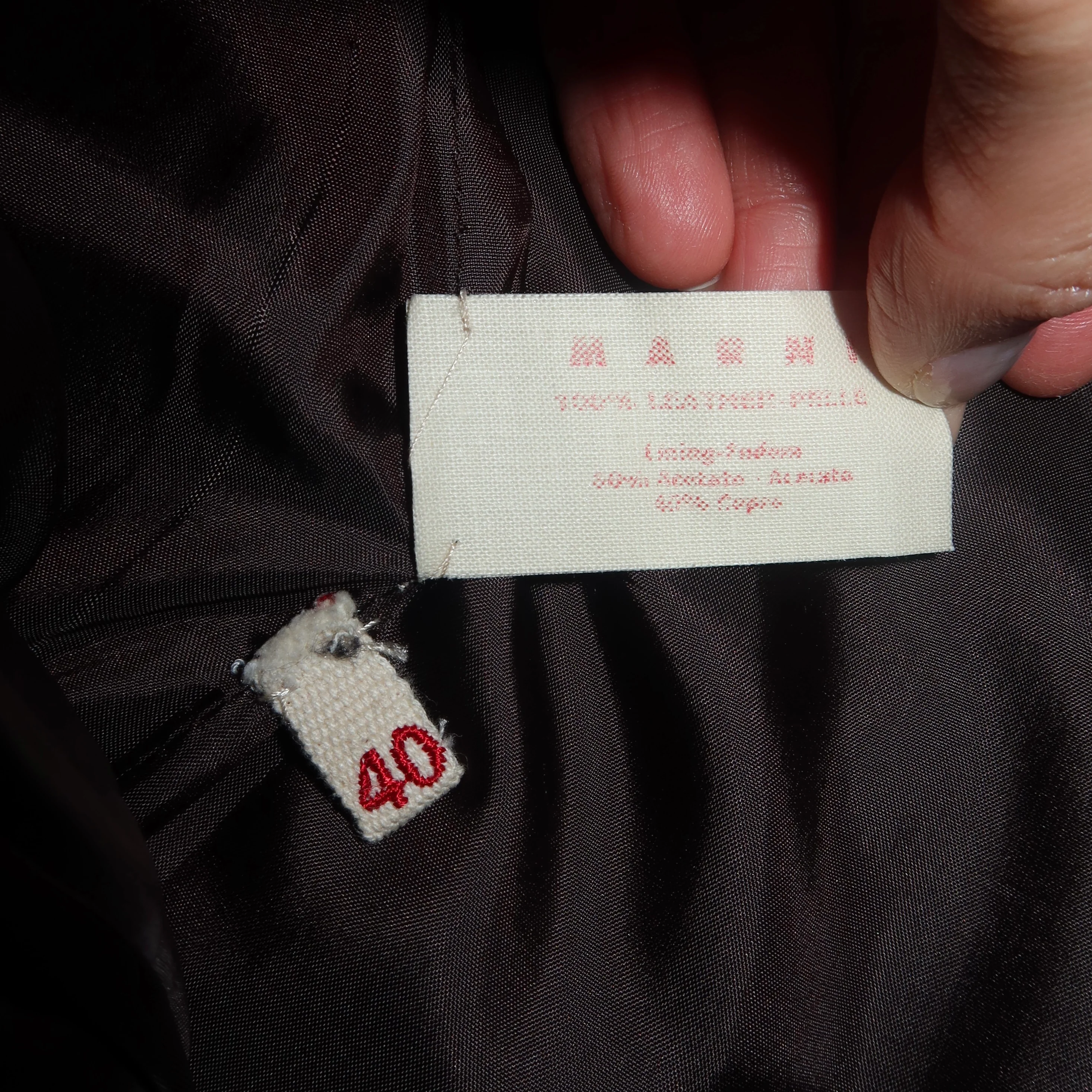 Marni Blue Cowhide Skirt - Image 8