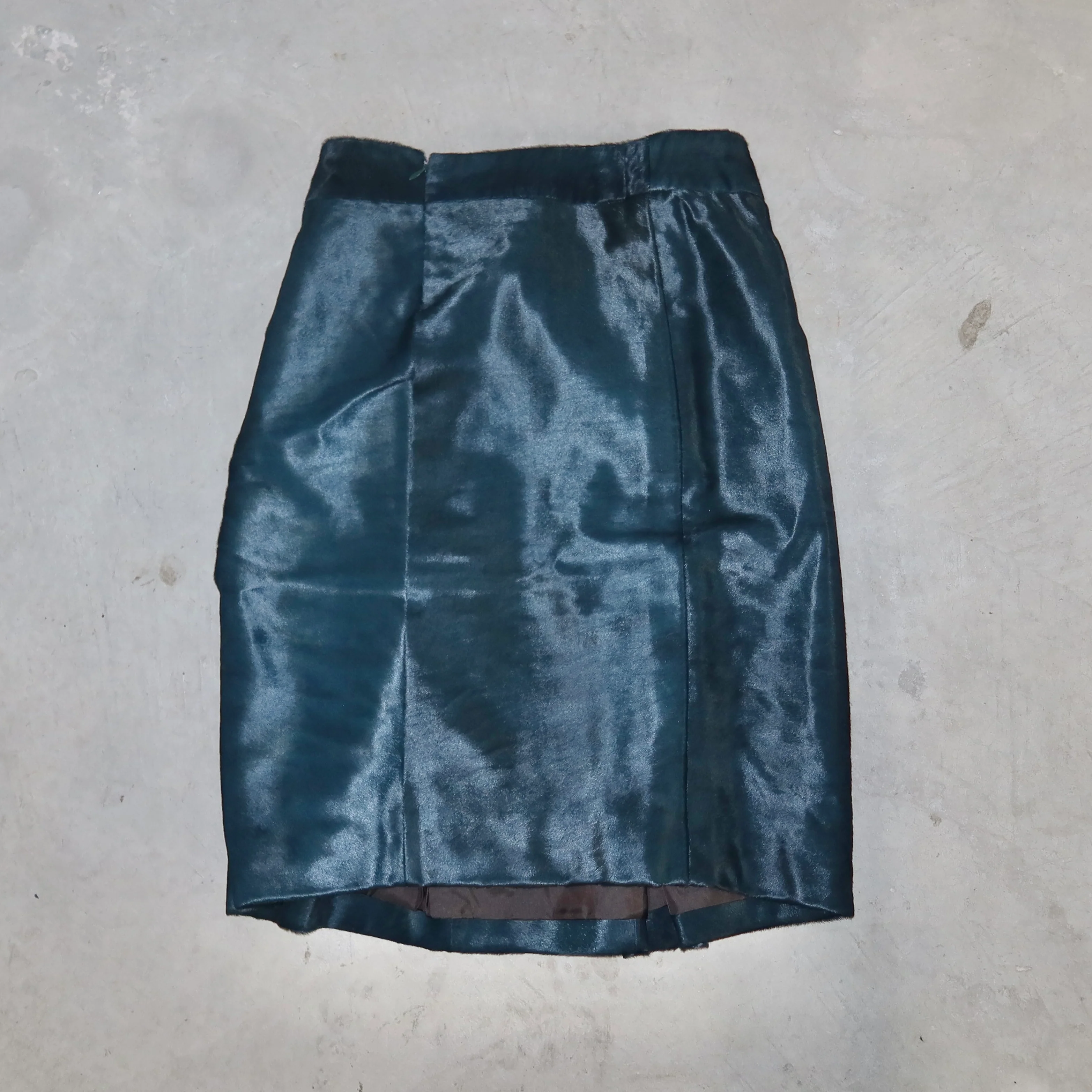 Marni Blue Cowhide Skirt - Image 9