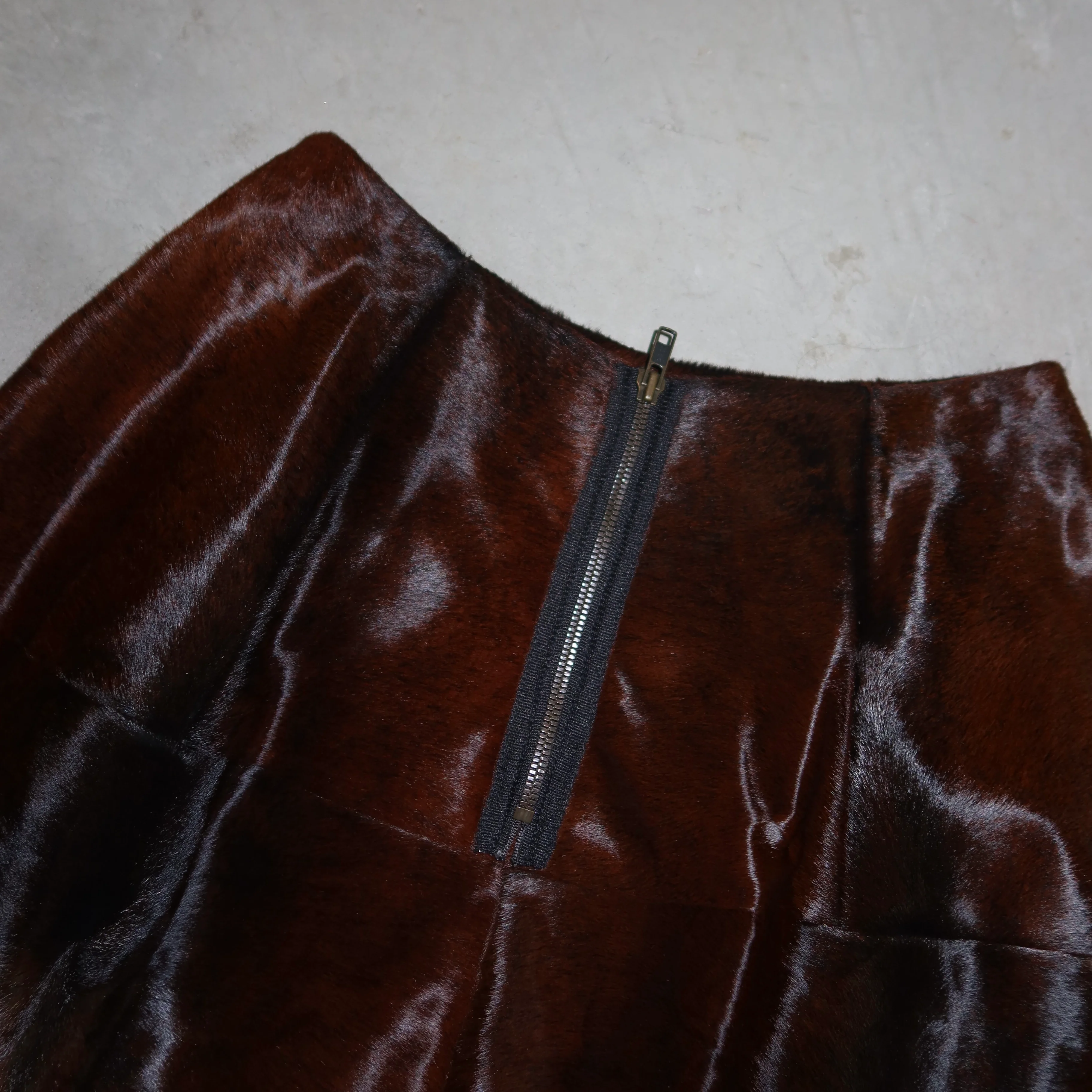 Marni Brown Cowhide Skirt - Image 11