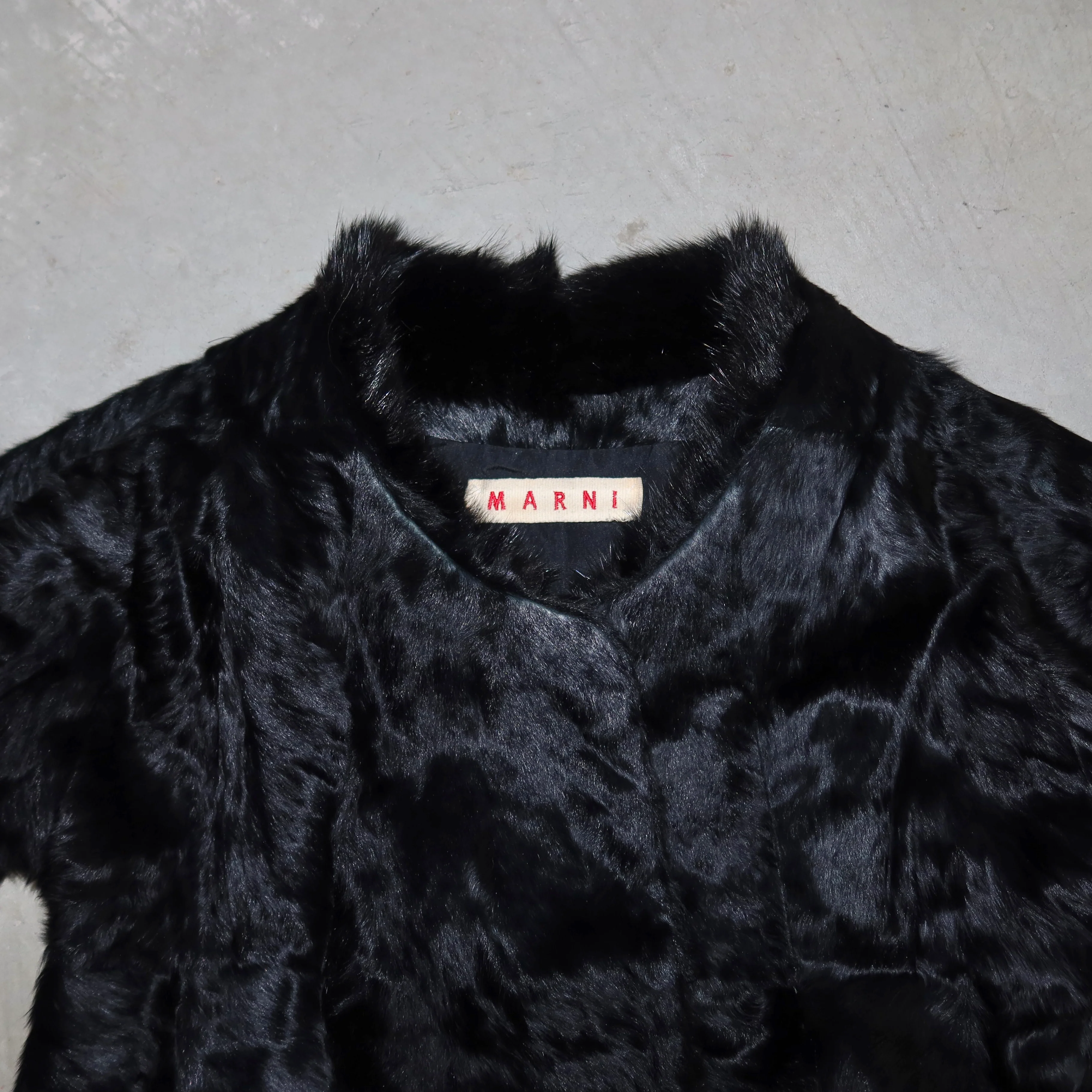 Marni Muskrat and Lamb Fur Coat - Image 3