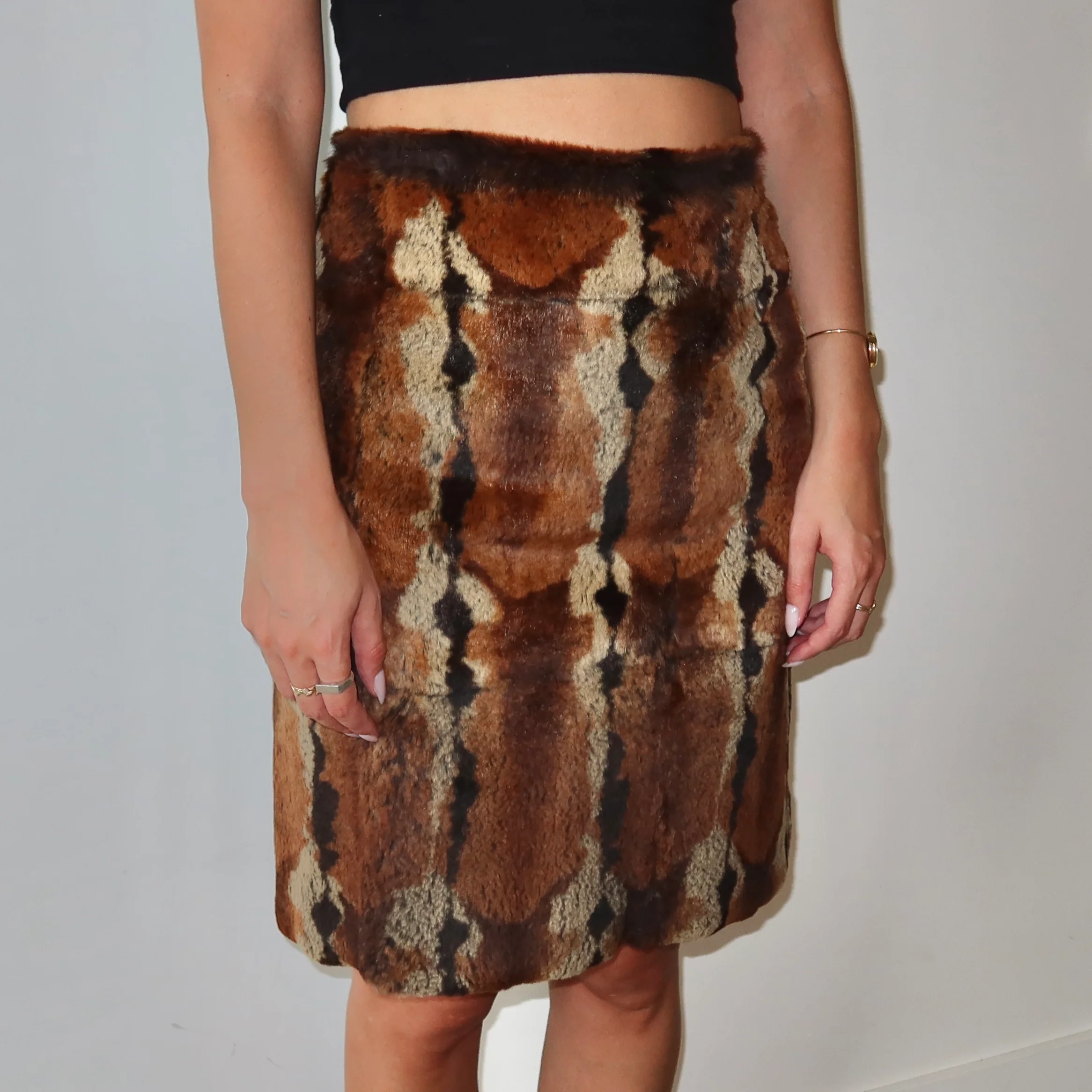 Max & Co. Rabbit Fur Skirt - Image 3