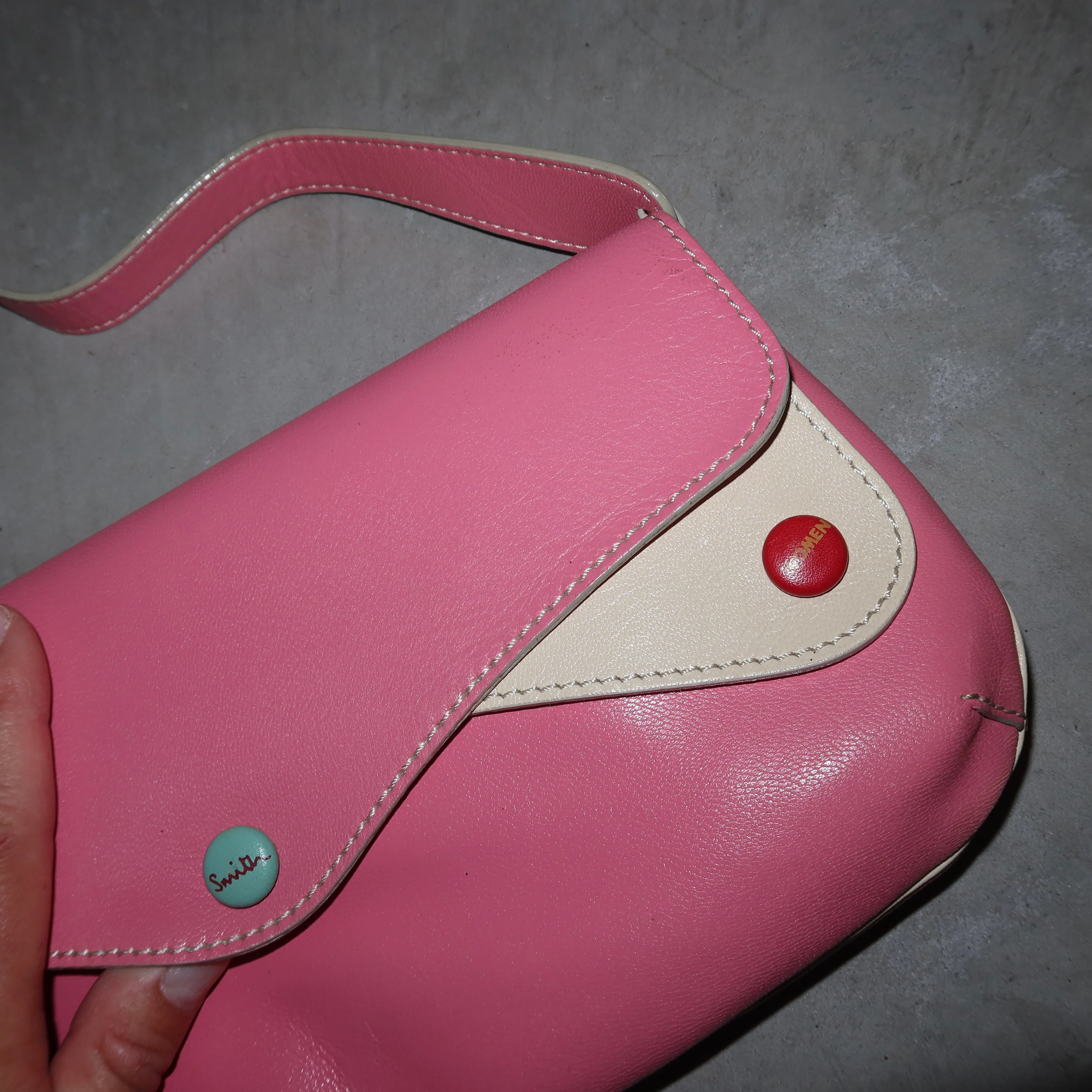 Paul Smith Pink Leather Bag - Image 6