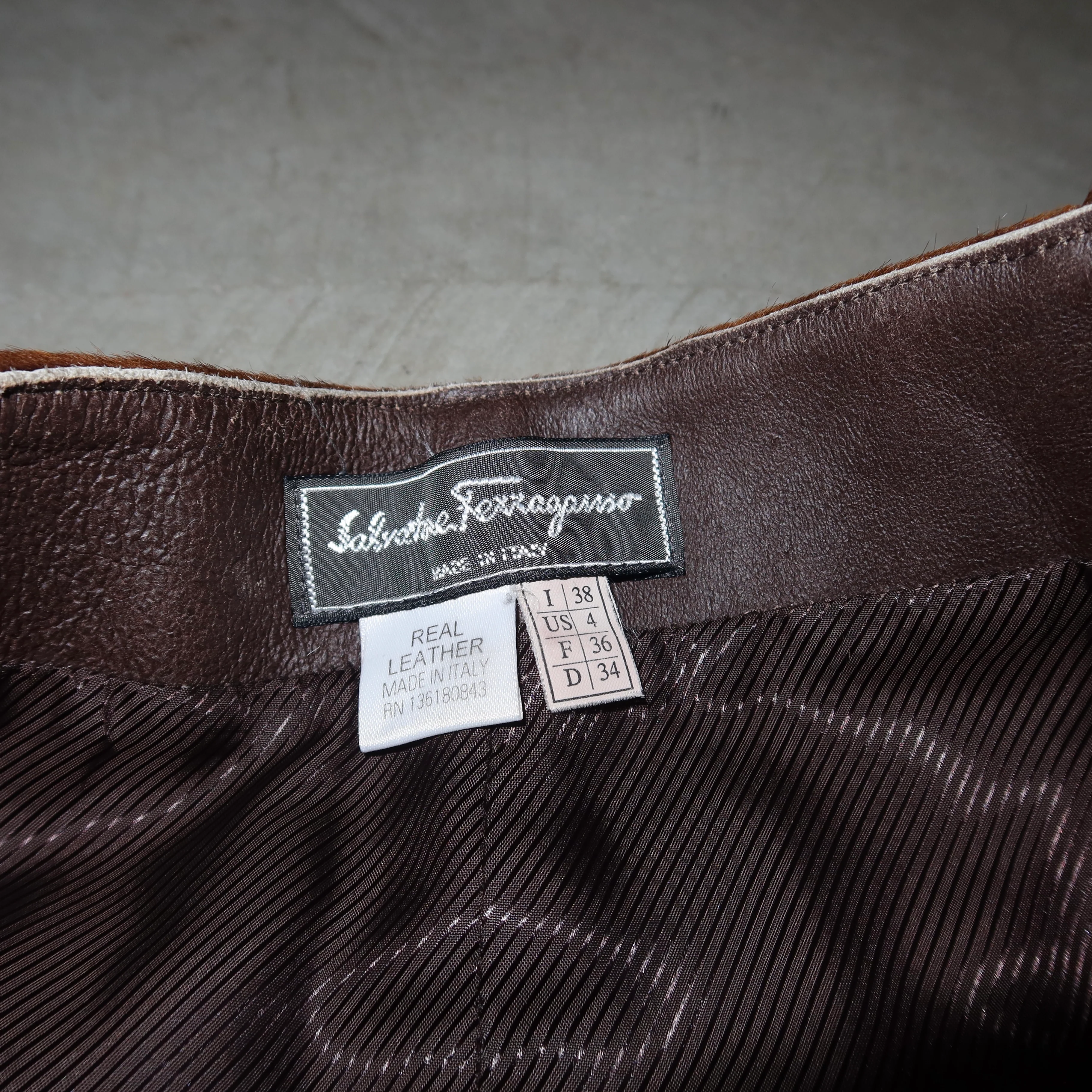 Salvatore Ferragamo AW2004 Cowhide Skirt - Image 10